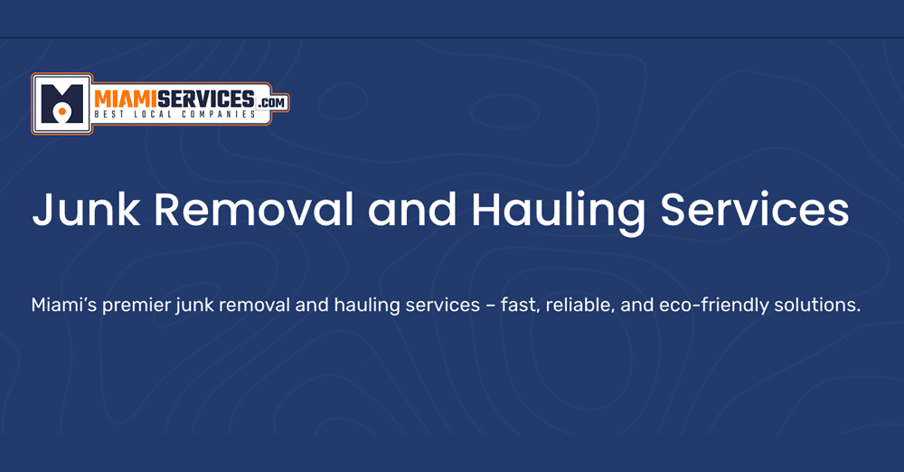Junk Removal and Hauling Services